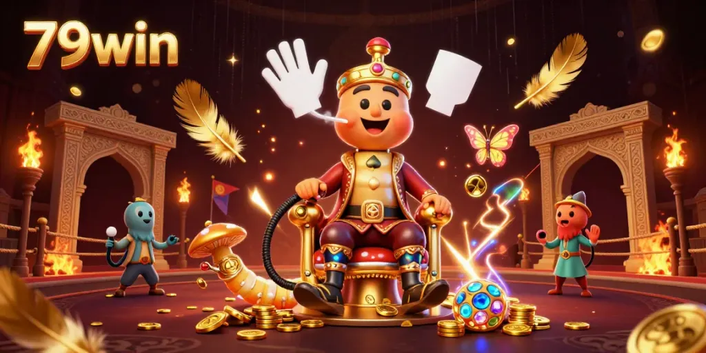 Engage in thrilling gameplay at 79win while surrounded by vibrant casino elements.