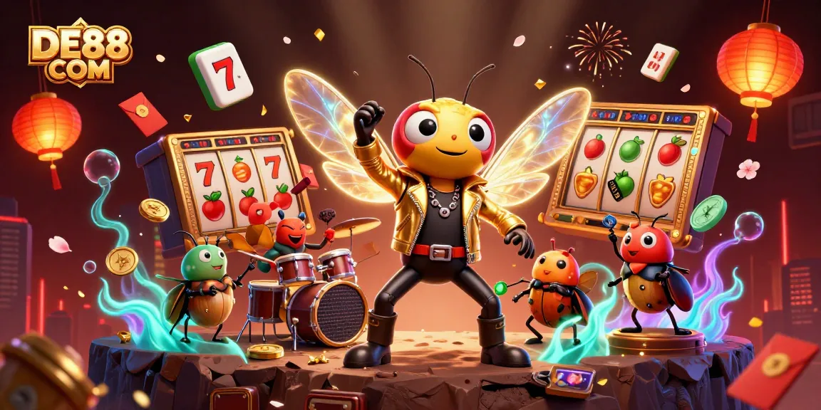 Win big at DE88 COM with dynamic casino action featuring colorful characters and vibrant game elements.