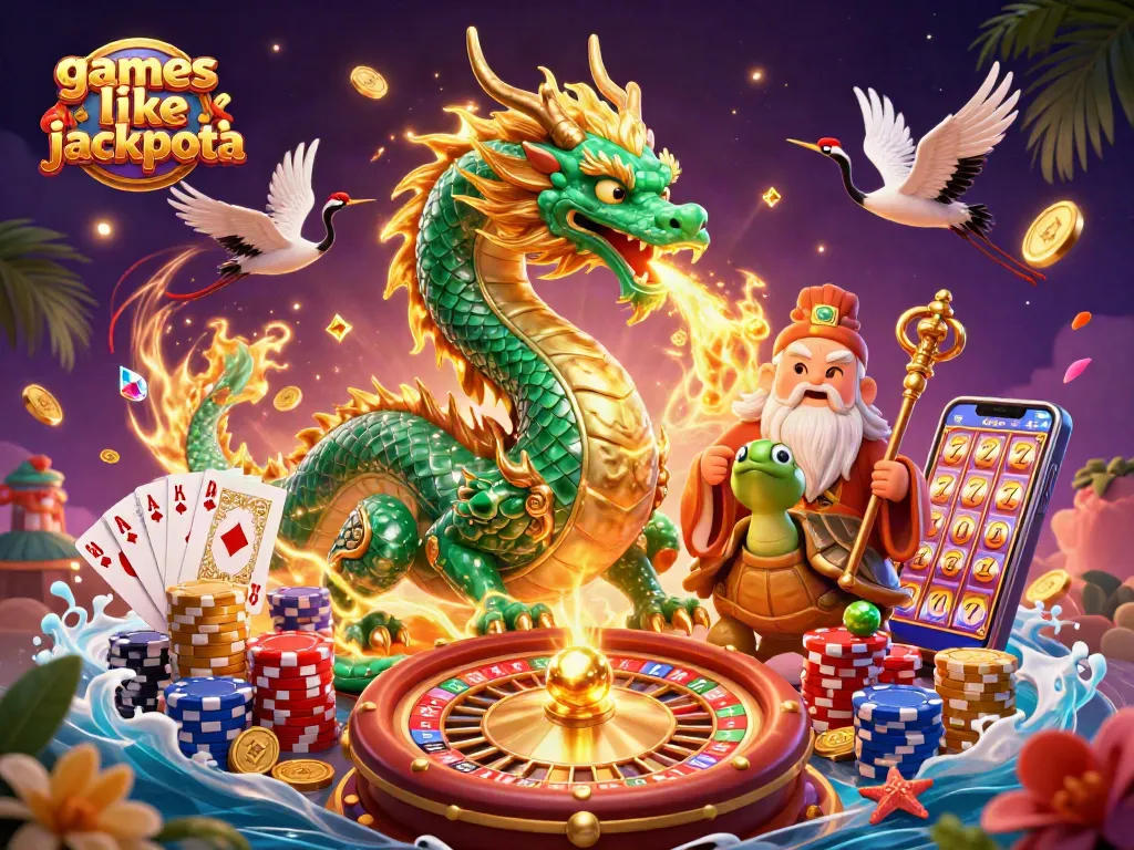 Spin and win with games like jackpota featuring an emerald dragon, turtle sage, and lucky cranes.