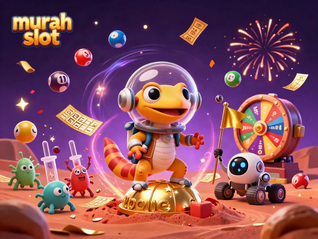 Menang di dunia murah slot dengan karakter kartun Martian yang mengeksplorasi kasino emas di Mars.