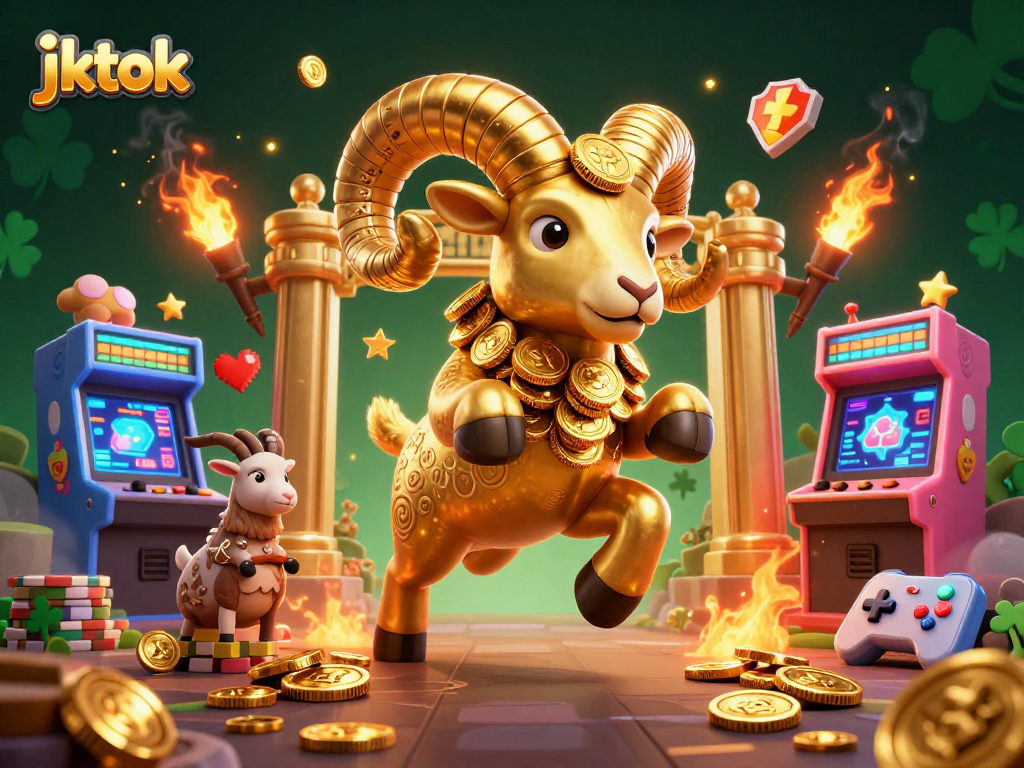 Rasakan pengalaman bermain di jktok dengan ram berbulu emas yang menghebohkan di tengah kasino digital.