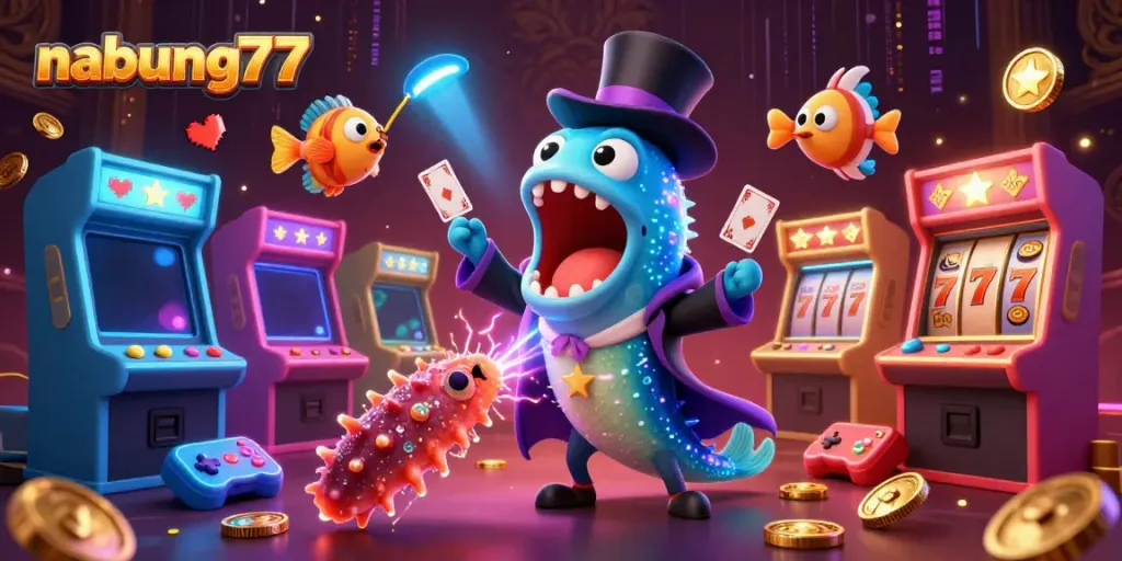 Experience the thrill of nabung77 with vibrant casino action featuring magical sea creatures.