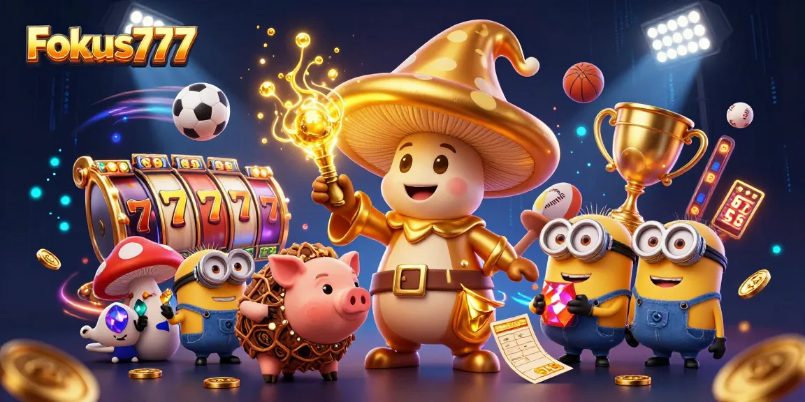 Engage with Fokus777's exciting online gaming world featuring golden treasures, dynamic sports, and jackpots.
