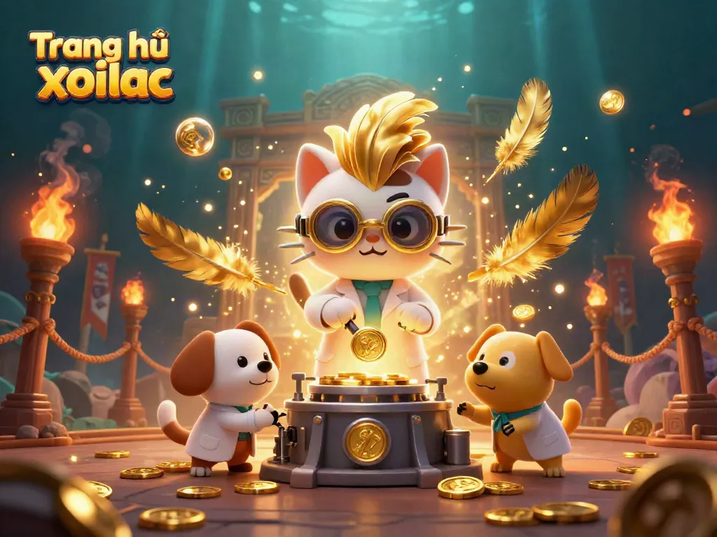 Unleash winning strategies with Trang chủ xoilac showcasing dynamic gambling-themed 3D illustration.