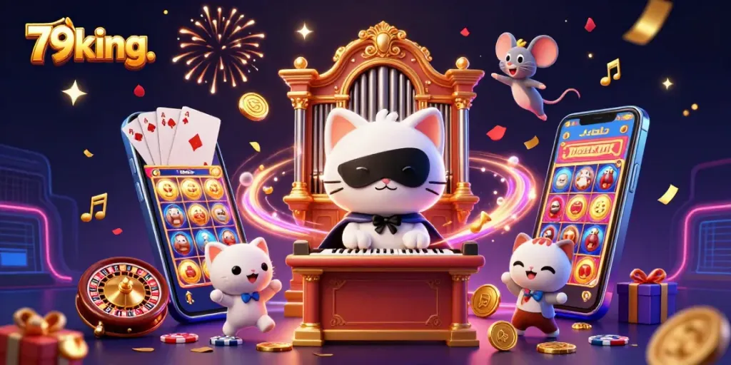 79king. celebrates jackpots with 3D casino characters, showcasing action-packed gaming elements.