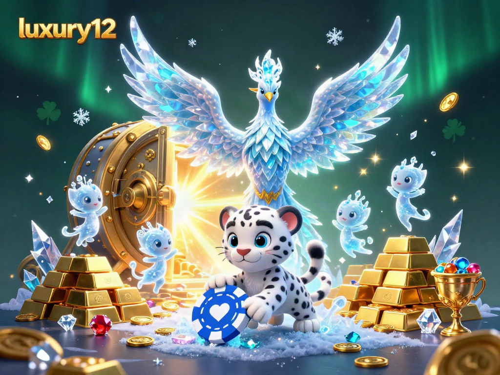 Play and win with luxury12 at a vibrant online casino surrounded by treasures and fun.