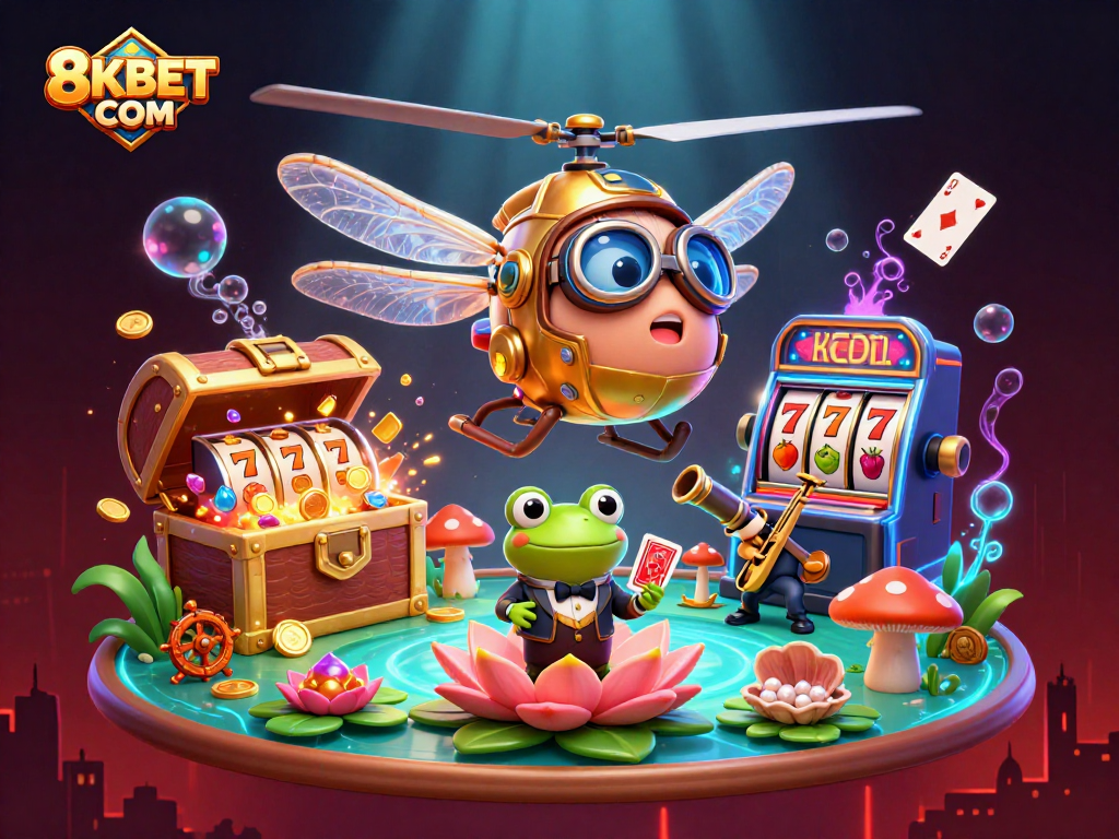 Experience thrilling gameplay at 8KBET COM with vibrant 3D casino action and captivating characters.