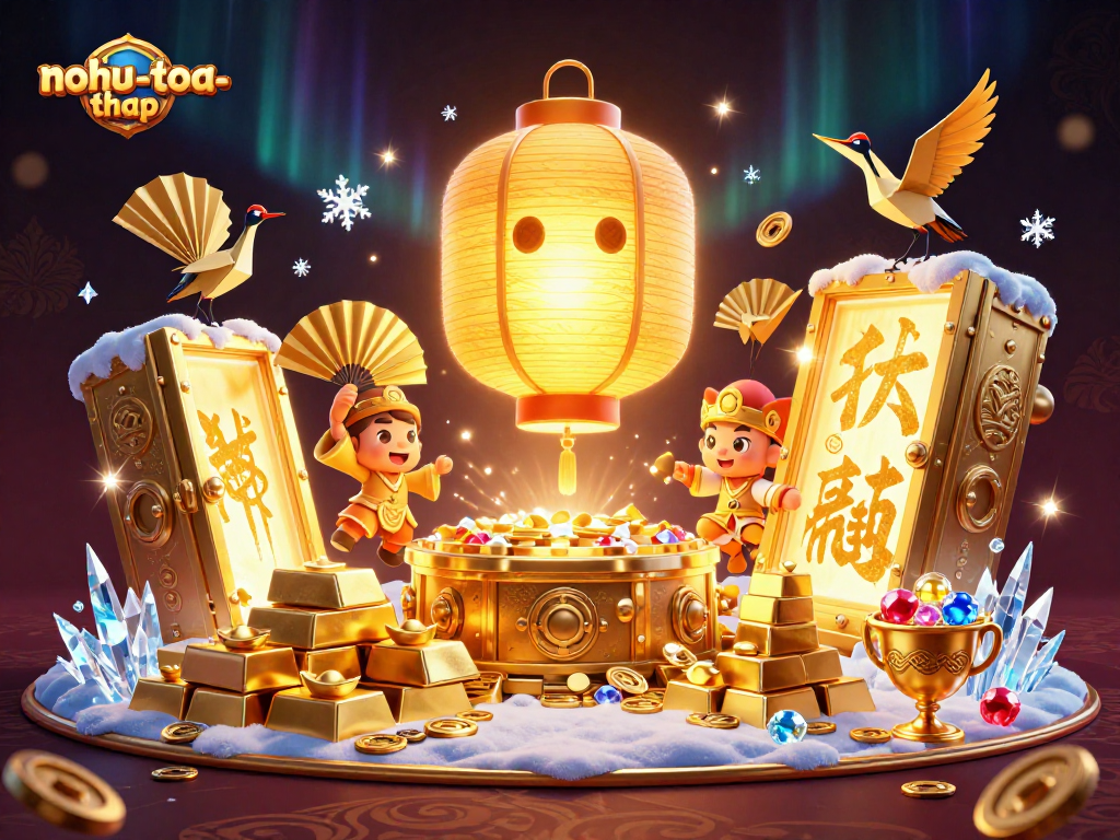 Win big with nohu-toa-thap featuring stunning golden creatures and vibrant casino treasures.