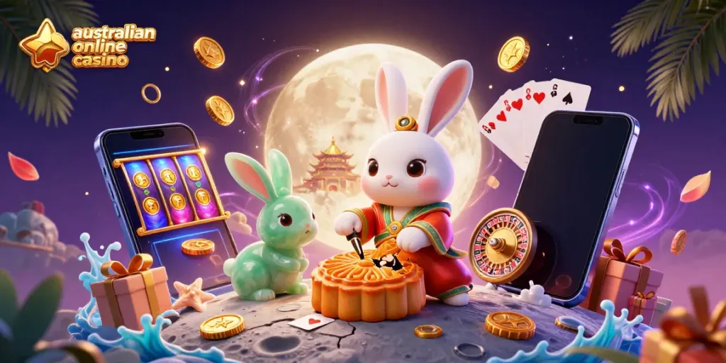 Experience the excitement of australian online casino australia with colorful slots and poker themed elements.