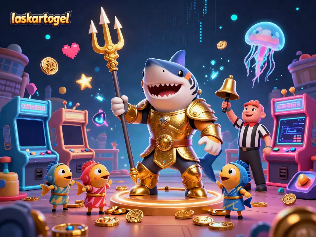 Experience thrilling games at Laskartogel with vibrant casino visuals and dynamic underwater scenes.