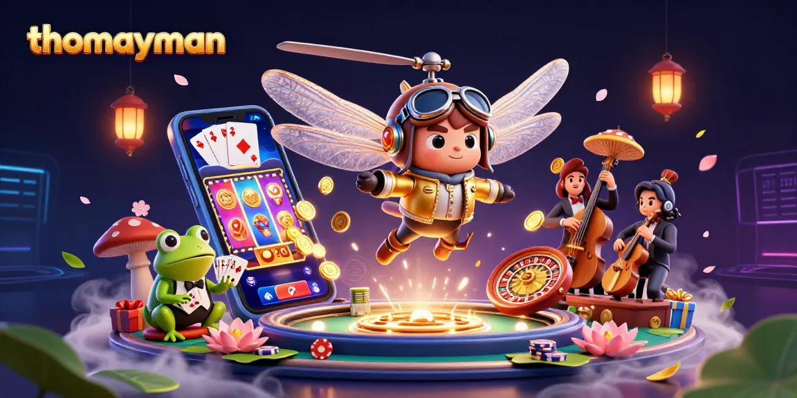 Experience thrilling excitement at thomayman casino with vibrant characters and dynamic gaming action.