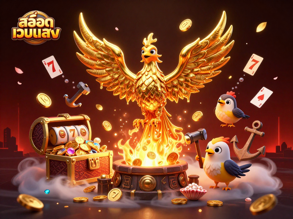 Experience thrilling gameplay with สล็อตเว็บตรง featuring vibrant gold coins and dynamic slot reels.