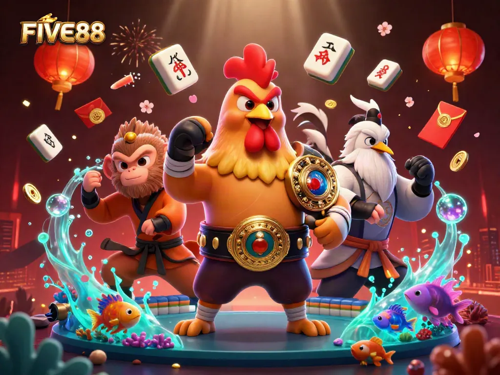 Engage in exciting fish shooting action at FIVE88 with dynamic game elements and vibrant characters.