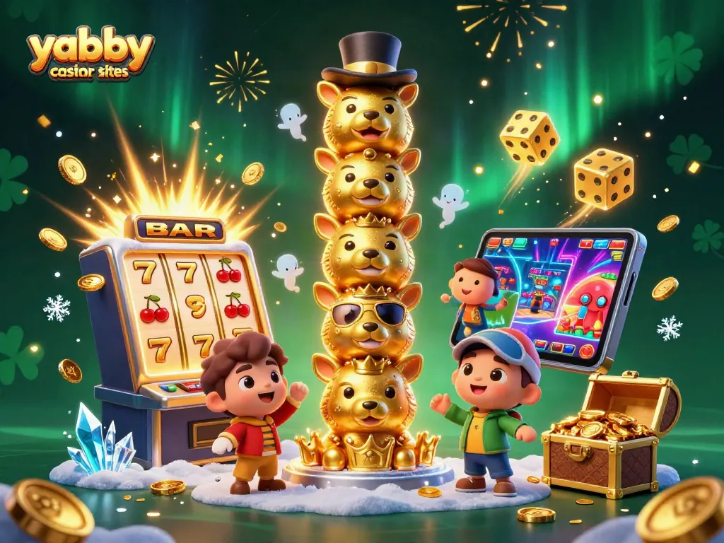 Experience exciting gameplay with yabby casino sister sites, featuring colorful slots and casino elements.