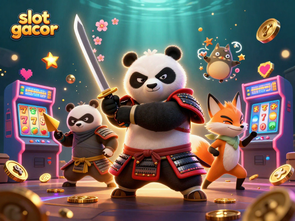 Slot gacor menghadirkan petualangan kasino dengan panda samurai dan rubah ninja, permainan yang menarik!