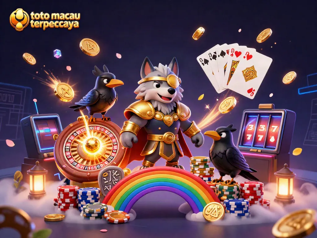 Menangkan pengalaman taruhan di toto macau terpercaya dengan ilustrasi 3D penuh warna dan detail.