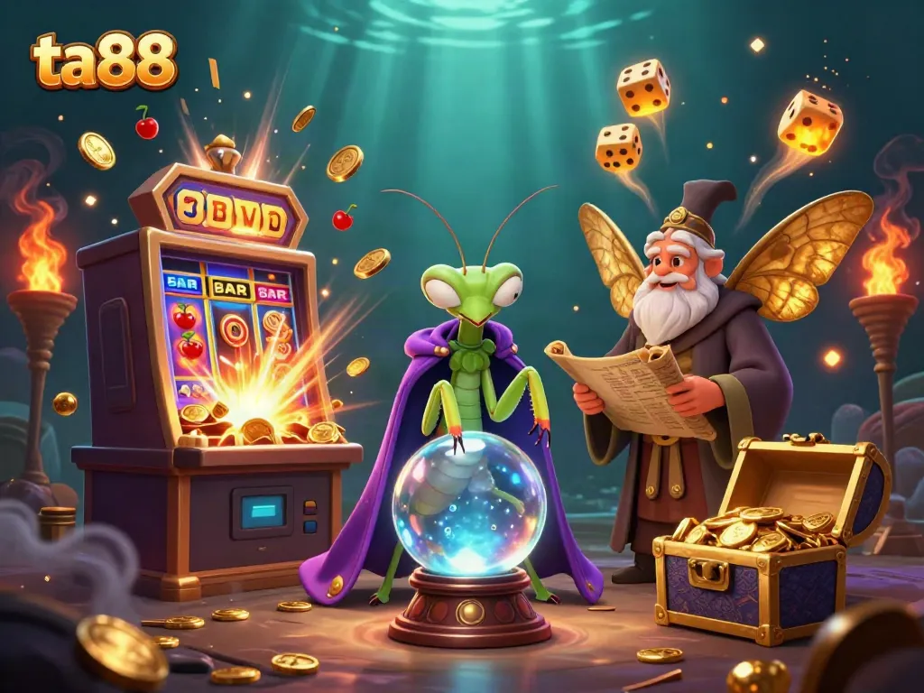 Experience thrilling gameplay at ta88 with vibrant casino games and mystical characters.