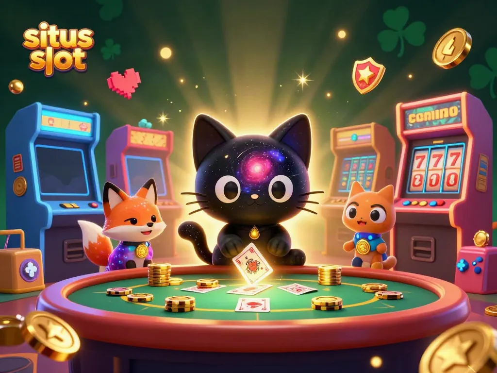 Experience fun gaming action at this situs slot with vibrant characters and dazzling casino elements.