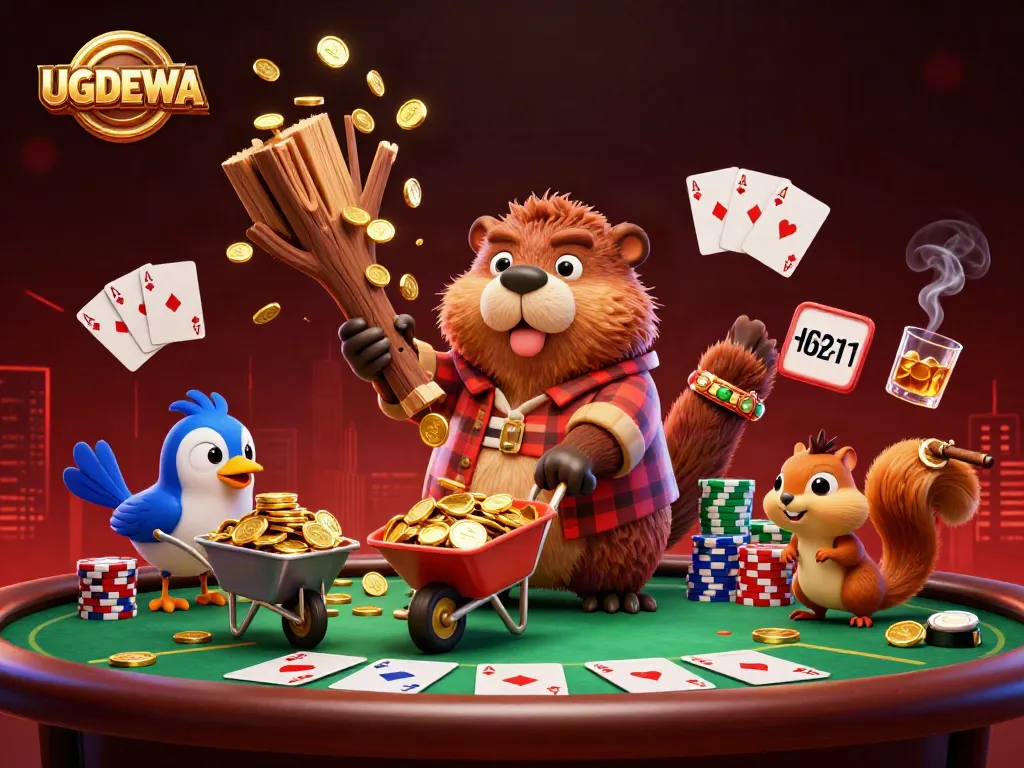 Engage in the fun-filled world of UGDEWA casino games with friends, featuring vibrant characters and dynamic action.