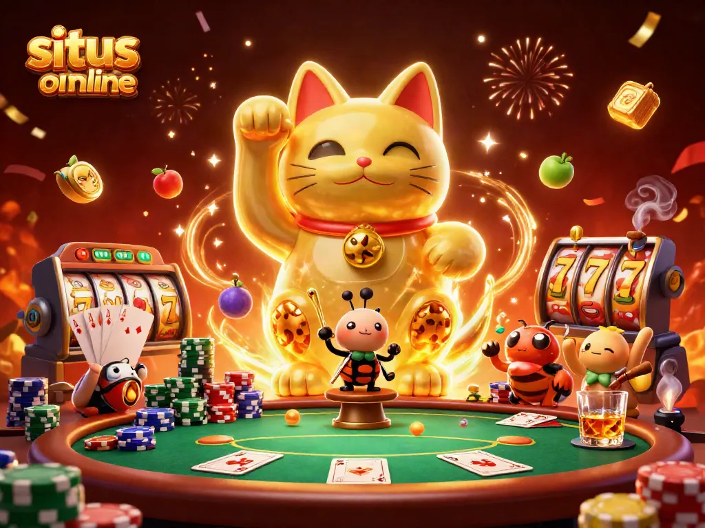 Berinteraksi dengan situs slot online saat melihat simbol keberuntungan yang mengagumkan