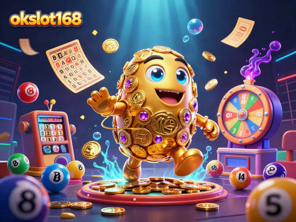เล่นสล็อตออนไลน์ที่ okslot168 พร้อมกับโกลด์โกเลมและสัญลักษณ์เกมสล็อต