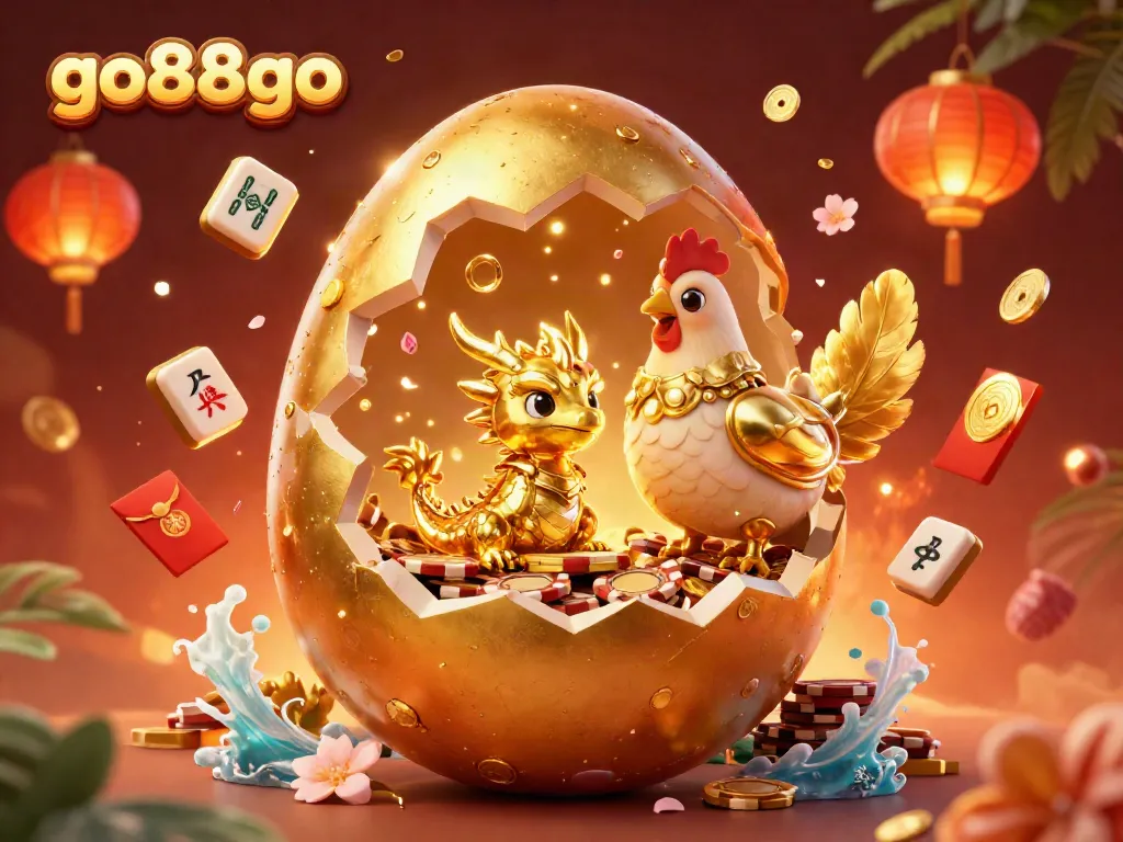 Experience thrilling gameplay at go88go surrounded by golden treasures and festive decorations in a rich casino atmosphere.