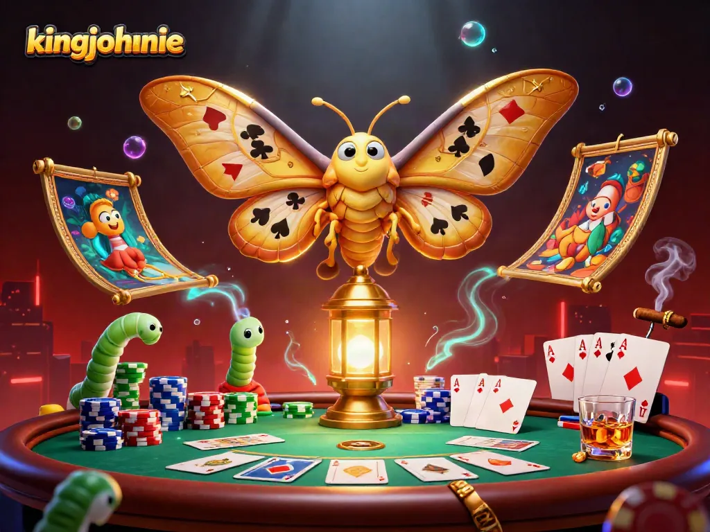 Engage with King Johnnie's vibrant 3D casino scene filled with dynamic poker action.