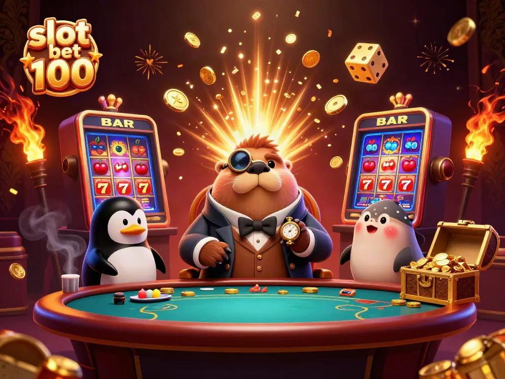 Spin the reels on slot bet 100, where the jackpot lights up the game!