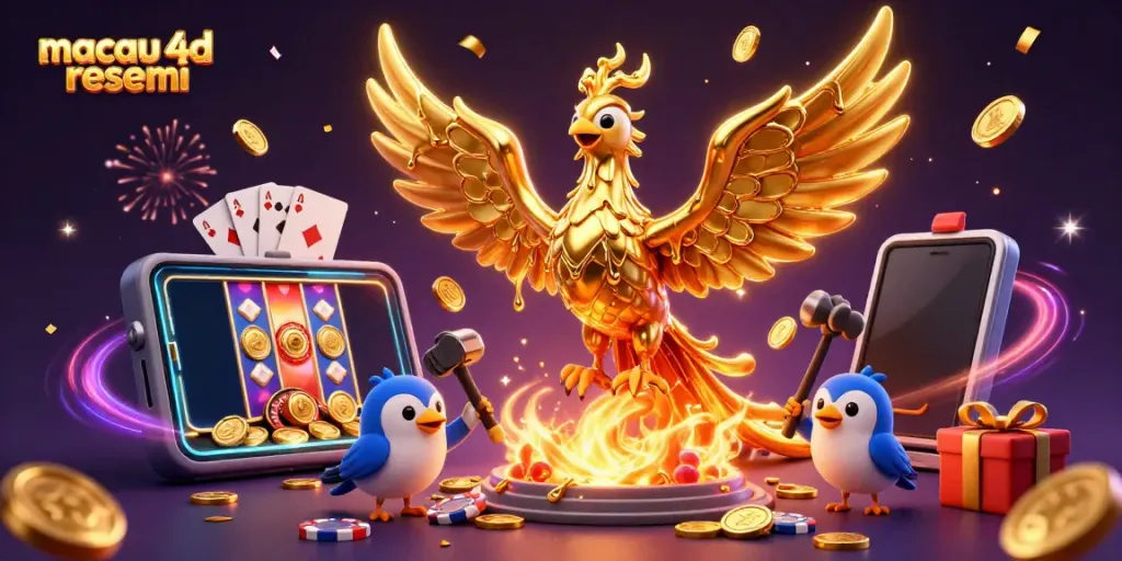 Mainkan macau 4d resmi dengan fitur slot menarik dan simbol keberuntungan yang melimpah.